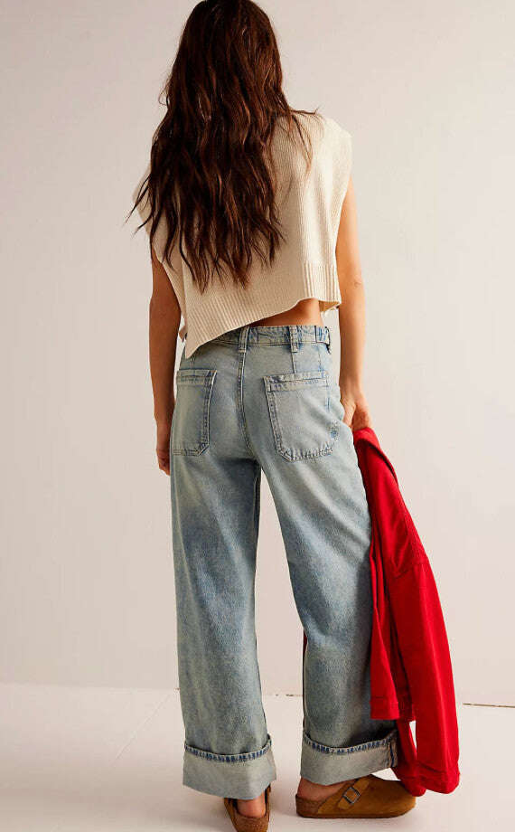 Free People Palmer Cuffed Jean Skipper & Scout 