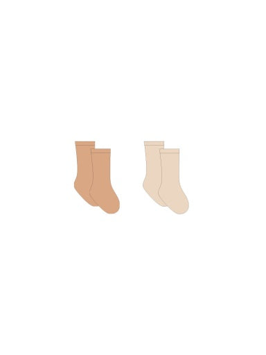 Quincy Mae SOCKS SET - MELON-SHELL