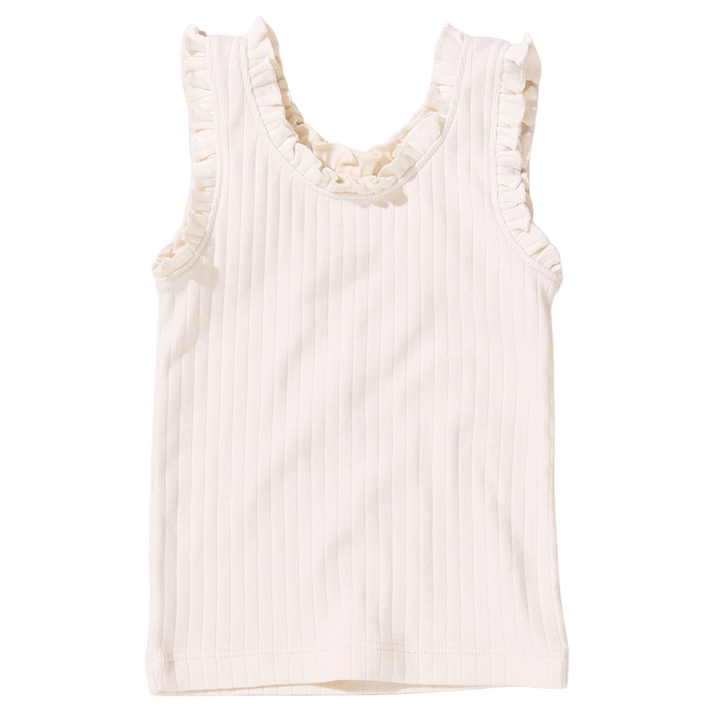 Pink Chicken Joy Ruffle Rib Tank