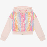 Billieblush Sequin Front Zip Hoodie