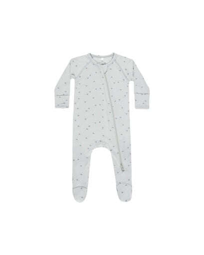 Quincy Mae BAMBOO ZIP FOOTIE Skipper & Scout 