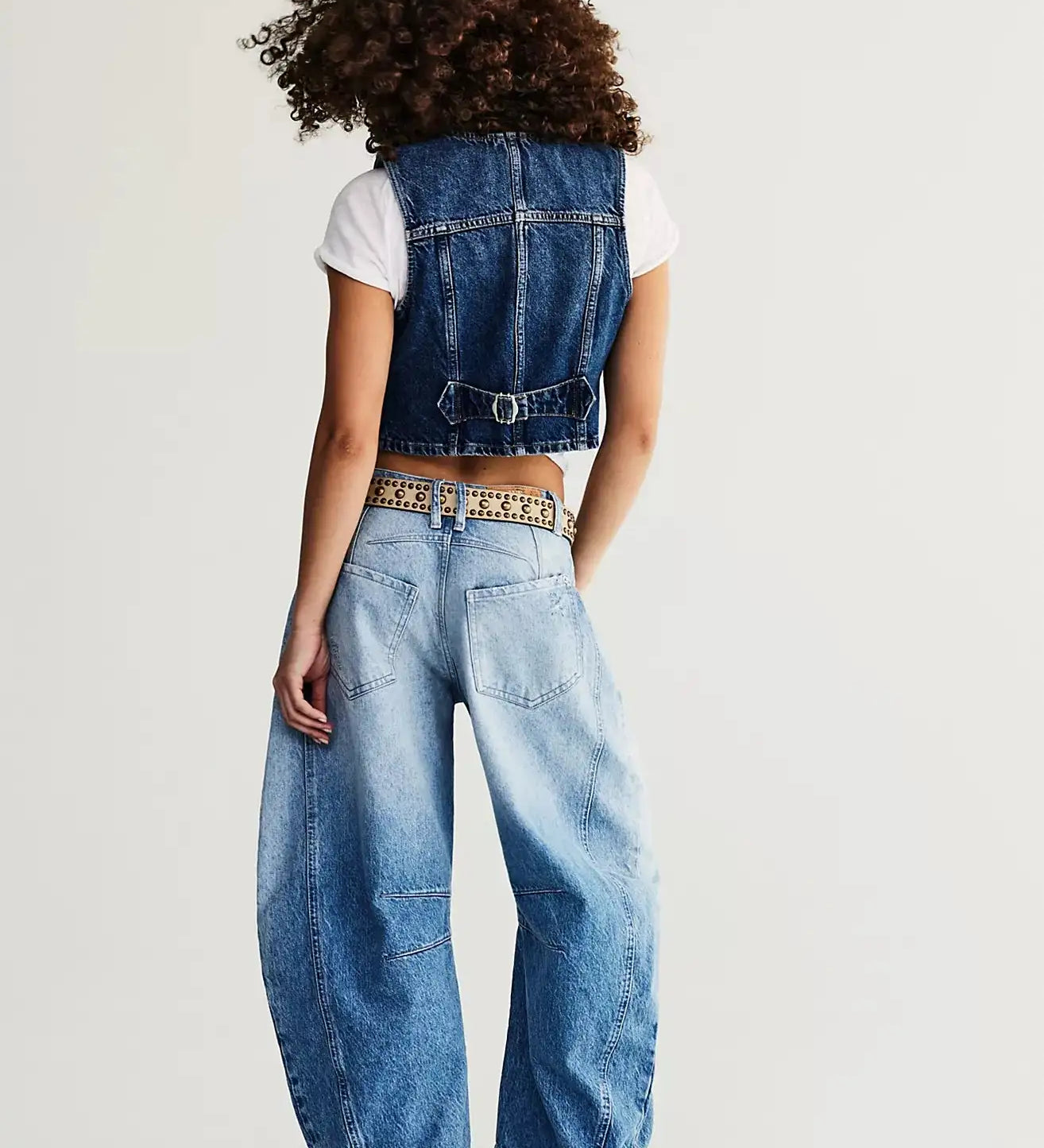 Free People Good Luck Mid-Rise Barrel Jeans Skipper & Scout 