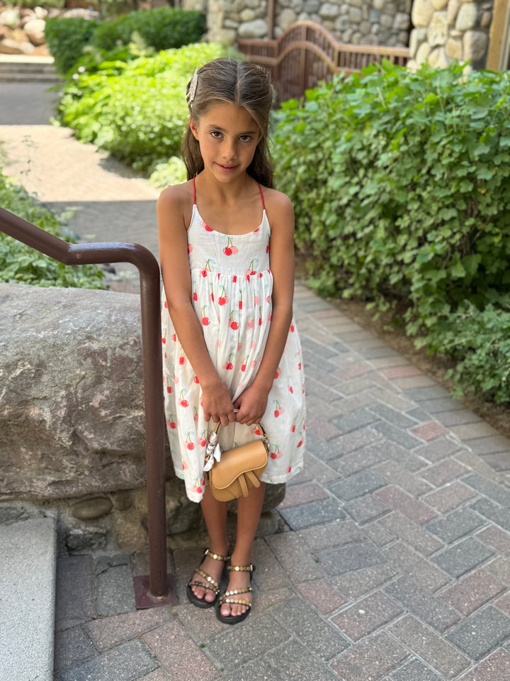 Little Paisley Mazzy Cherries Dress