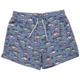 Pink Chicken Multi Fishies Swim Trunk