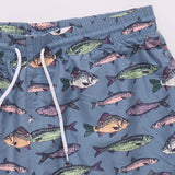 Pink Chicken Multi Fishies Swim Trunk