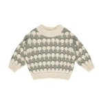 Rylee + Cru BUBBLE KNIT SWEATER - LAUREL STRIPE NATURAL