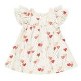 Quincy Mae Flutter Dress || HEART BALLOONS