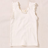 Pink Chicken Joy Ruffle Rib Tank