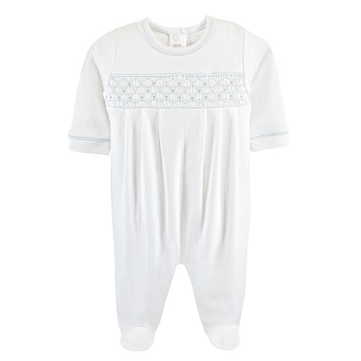 Baby Club Chic Smocked Footie w/ Embroidery