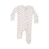 Angel Dear Ribbed Mini Dot - 2 Way Zipper Footie