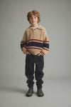 Cozmo Barik Striped Polo Sweater