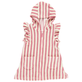 Pink Chicken Striped Terry Coverup