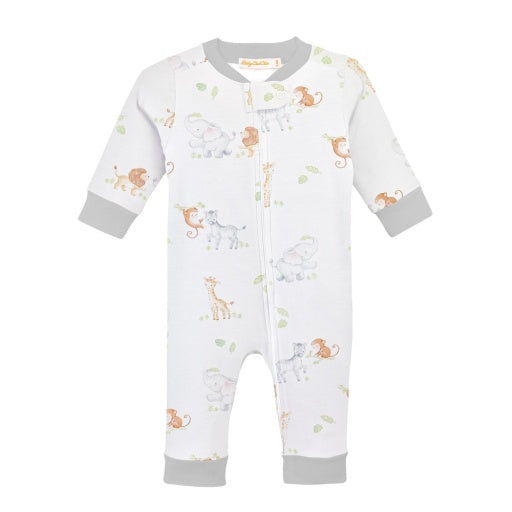 Baby Club Chic Safari Adventure Zip Coverall Printed - 9-12M
