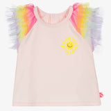 Billieblush Tulle Sleeve Tee