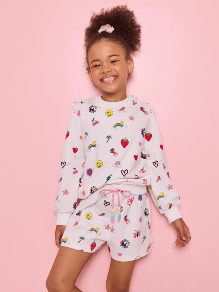 Lola & the Boys Emoji Vibes Short Set
