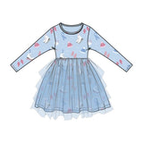 Angel Dear Ice Skating - L/S Layered Tulle Dress