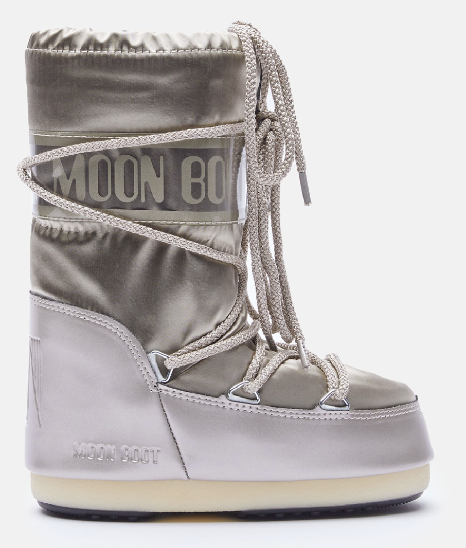 Moon Boot Icon Glance Tall - Platinum