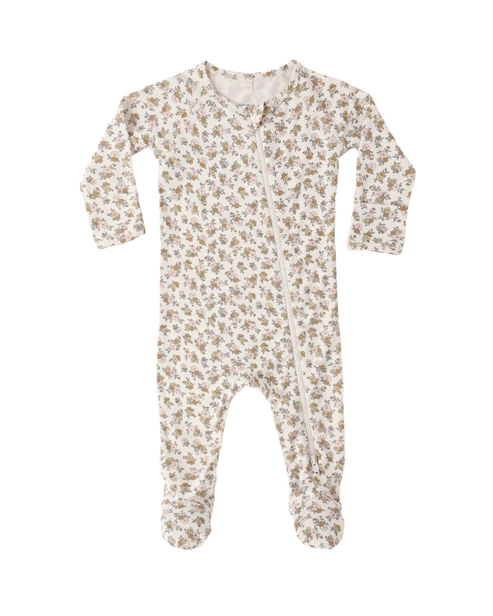 Quincy Mae BAMBOO ZIP FOOTIE