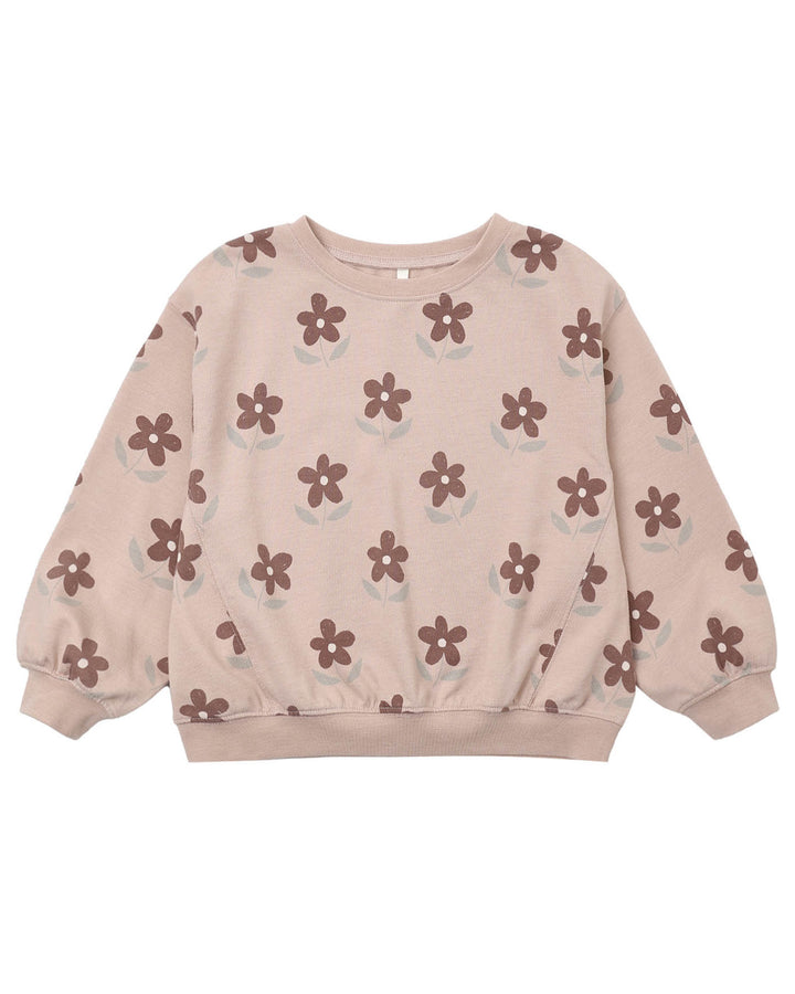 Rylee + Cru Daisy Oversized Sweatshirt/Track Pant SET
