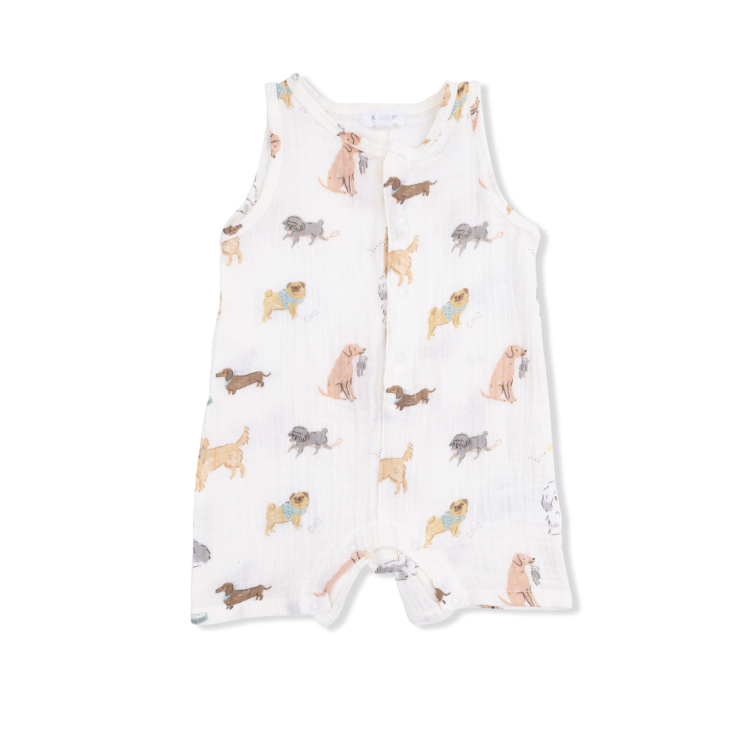 Angel Dear Awesome Dogs Sleeveless Shortie Romper