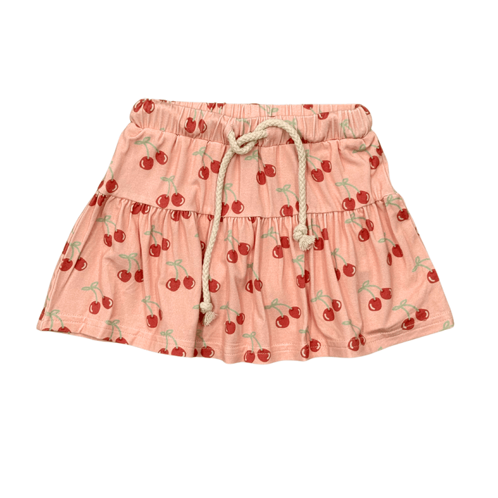 babysprouts Knit Sweater Tank/Cherries Skort SET