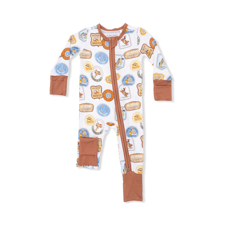 Angel Dear Rodeo Patches Convertible Romper