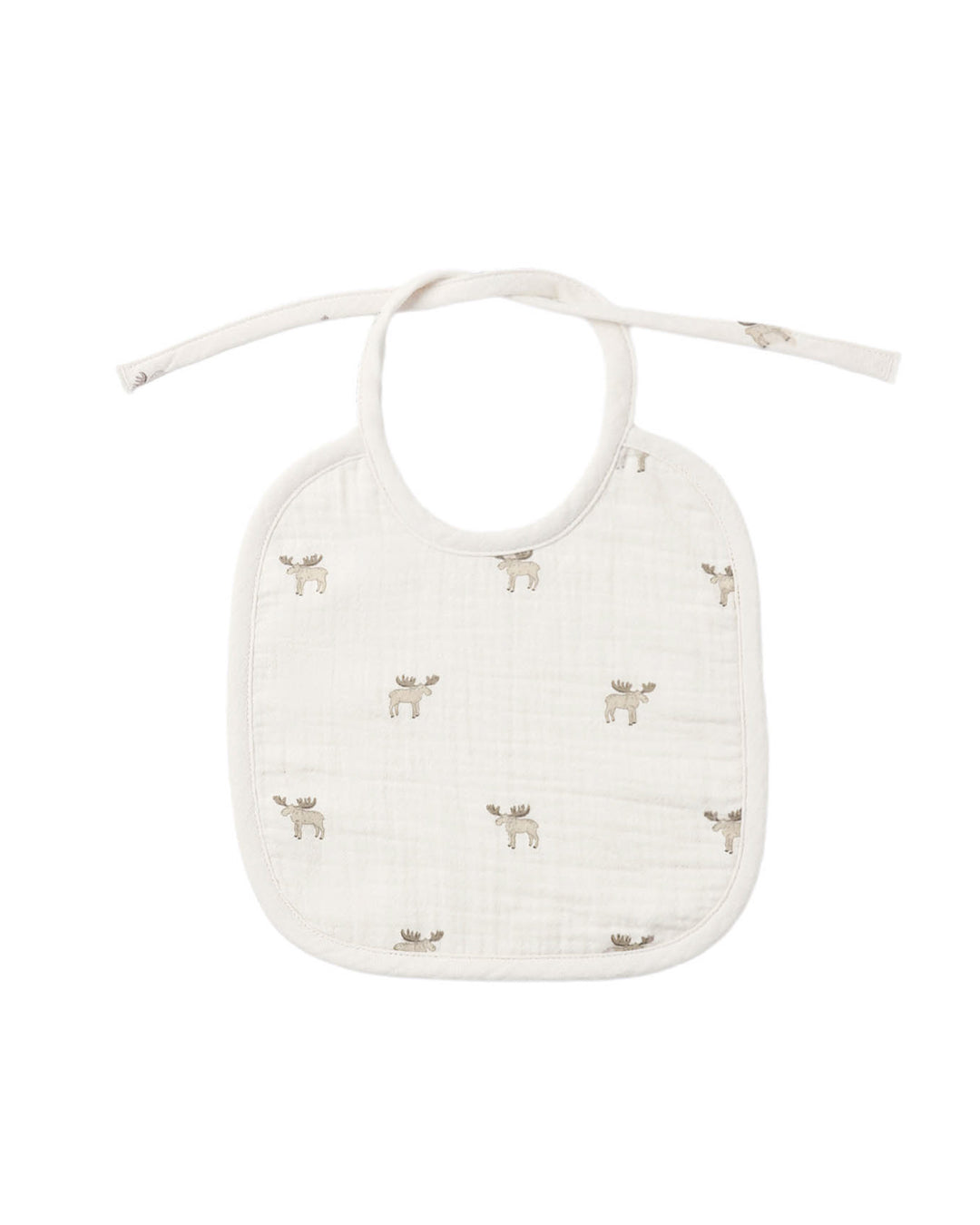Quincy Mae WOVEN TIE BIB