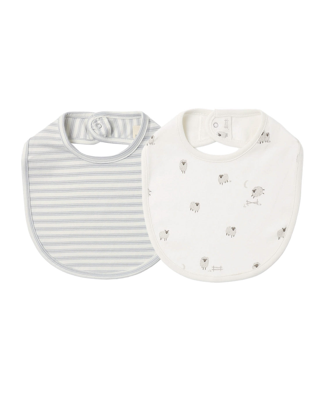 Quincy Mae Jersey Snap Bib 2 Pack