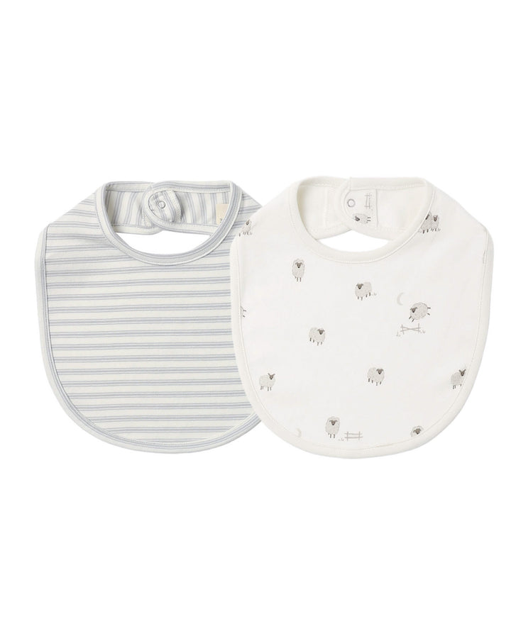 Quincy Mae Jersey Snap Bib 2 Pack