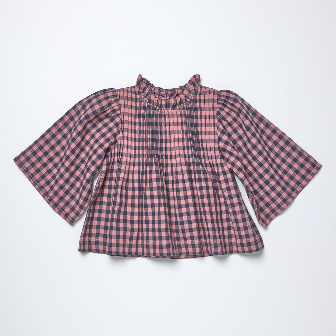 Pink Chicken Jaipur Check Top