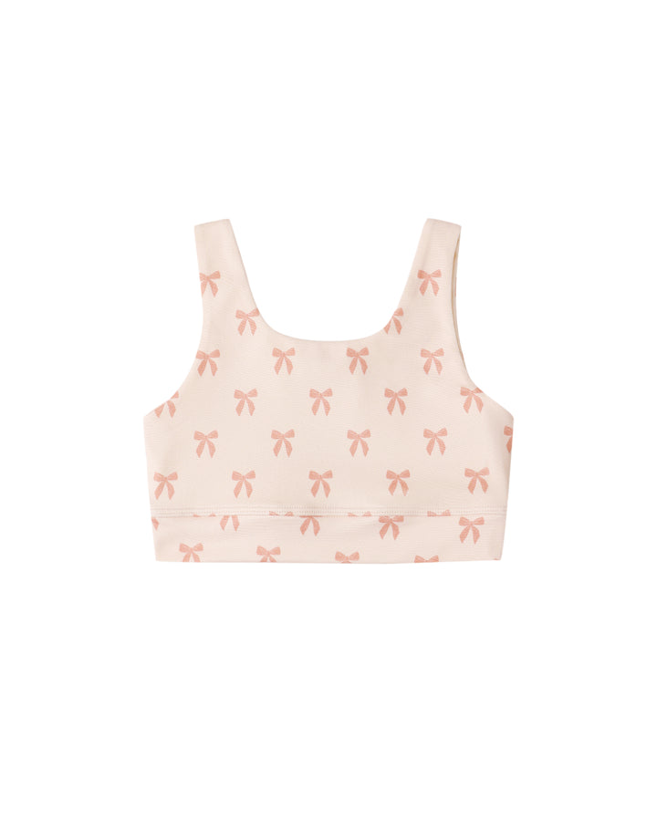Rylee + Cru Swift Sports Bra/Shortie Short SET - Bows