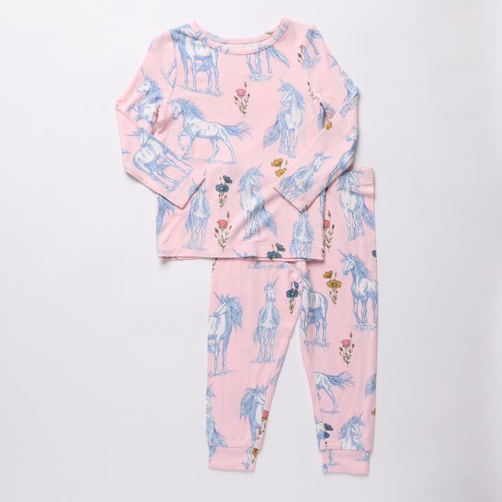 Pink Chicken Bamboo Pajama Set