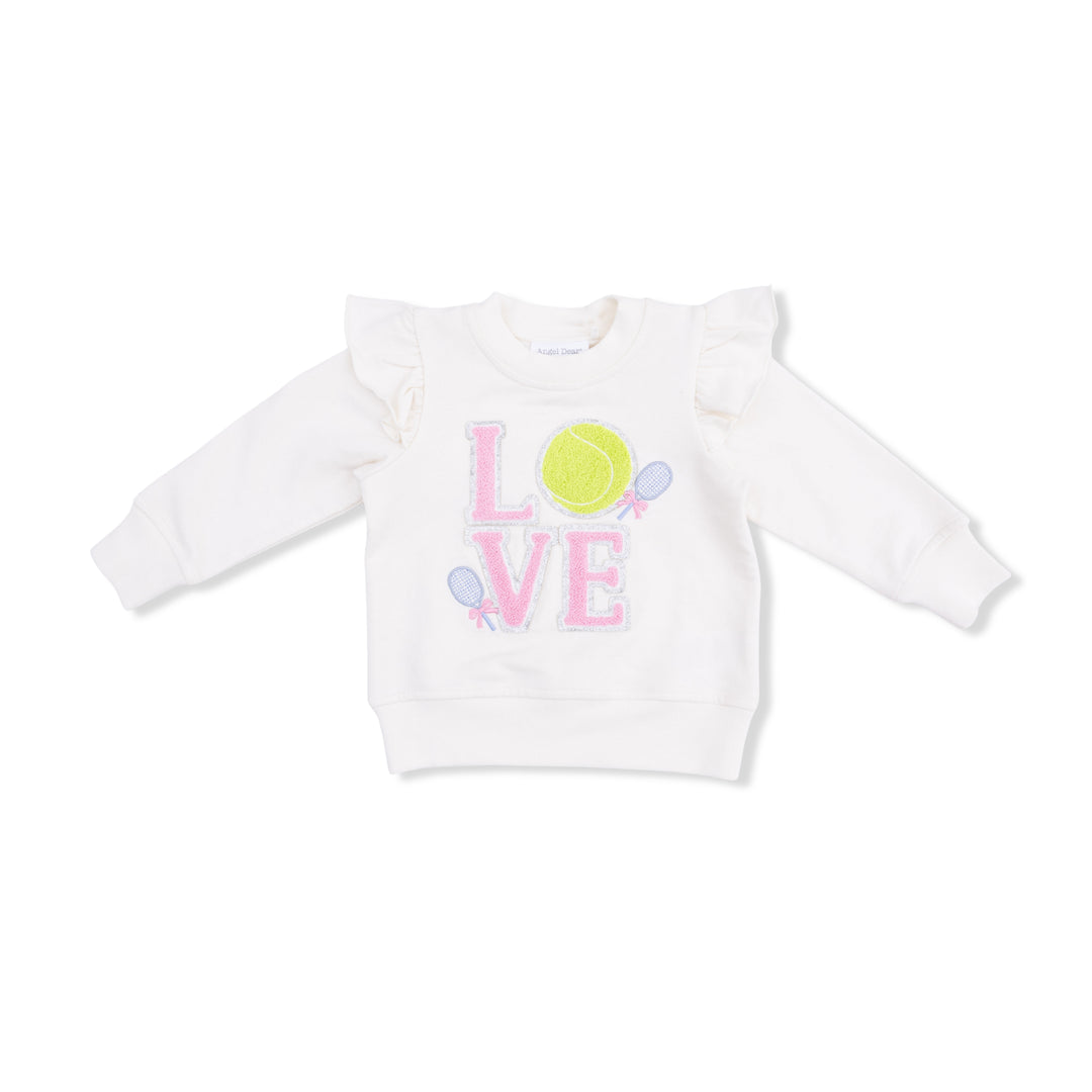 Angel Dear Pretty Tennis Ruffle Sweatshirt