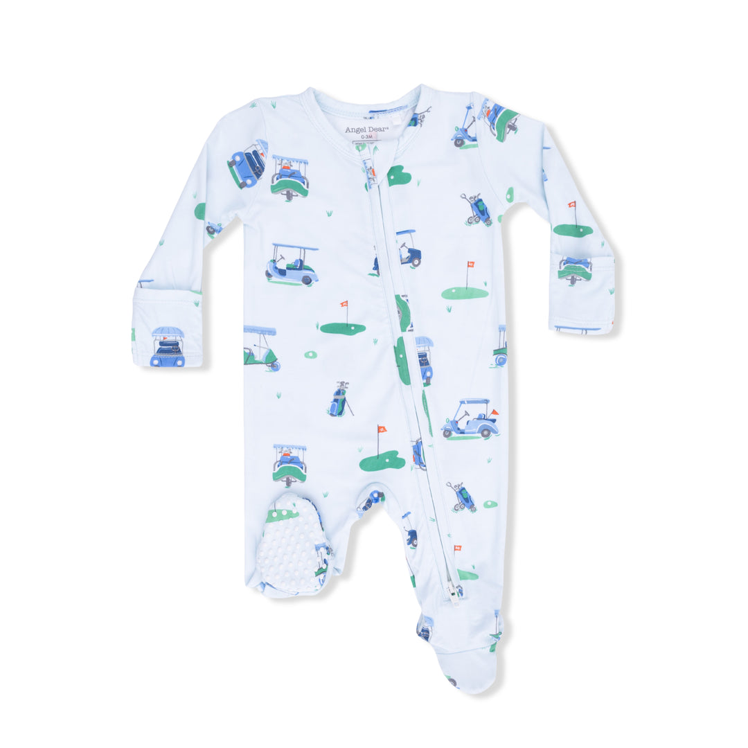 Angel Dear Vintage Golf Carts 2 Way Zip Footie