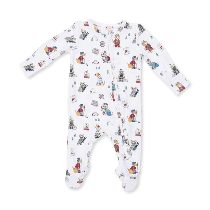 Angel Dear Winter Sports Dogs 2 Way Zip Footie