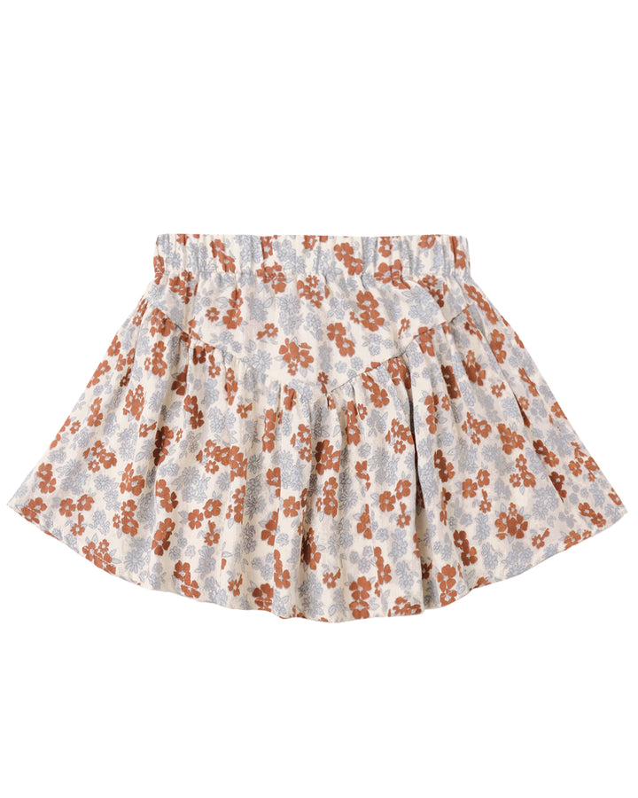 Rylee + Cru Americana Floral Sparrow Skirt/Americas Sweetheart Boxy Tee Set