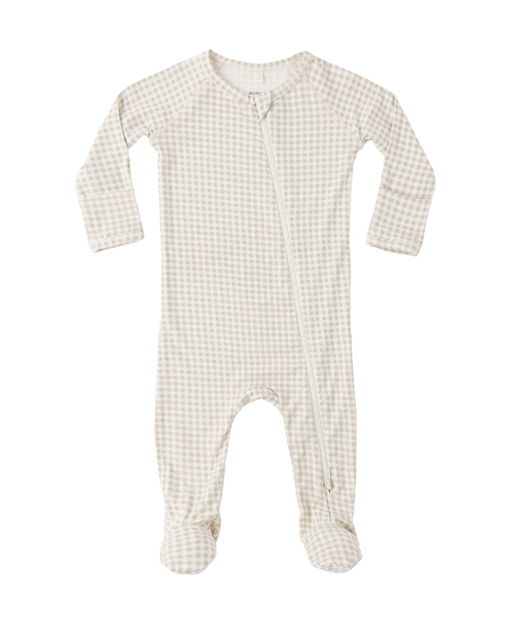 Quincy Mae BAMBOO ZIP FOOTIE