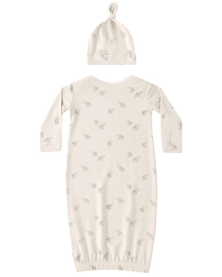 Quincy Mae BAMBOO BABY GOWN + HAT SET