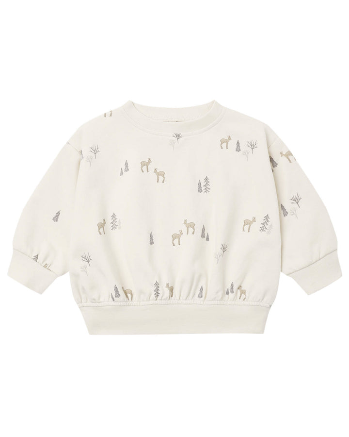 Quincy Mae Relaxed Sweatshirt/Sweatpant SET - Deer