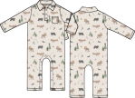 Angel Dear Northern Woodland Animals Polo Romper