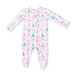 Angel Dear Bow Trellis Tree 2 Way Ruffle Back Zip Footie Skipper & Scout 