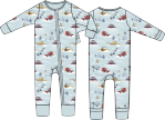 Angel Dear Snow Cats Convertible Romper