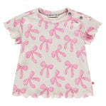 BabyFace Baby Girls Bow Print Tee/Short SET
