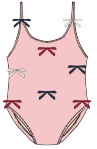 Pink Chicken Lottie Suit - Multi Bow Applique