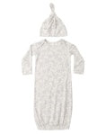 Quincy Mae BAMBOO BABY GOWN + HAT SET
