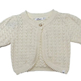 Oh Baby! Wave Stitch Juliet Pointelle SS Cardigan